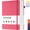 Pink, variant on NIRMIRO A4 Hardcover Notebook: Large 8.5"x11" College Ruled Journal with 320 Pages, 100GSM Thick Paper, Leather Lined Cover for Work, School, Study, Writing & Business