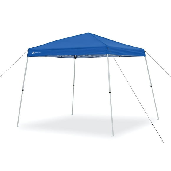 Ozark Trail Slant Leg Instant Canopy, 64 SQ FT, BLUE, Slant Canopy