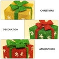 thumbnail image 6 of Gymnture 3pcs Christmas Snowflake Gift Box Glitter Gifts Box with Bow, 6 of 10