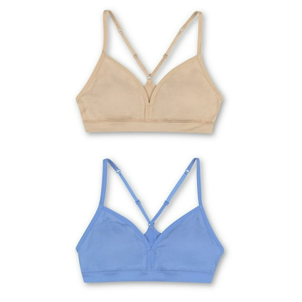 Hanes Hanes Girls Racerback Molded Bras 2Pack, Sizes 616 Walmart