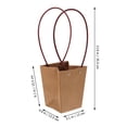thumbnail image 3 of 10 cajas de papel kraft para flores, bolsas de regalo con asa, para arreglos florales y ramos., 3 of 6