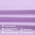 thumbnail image 4 of REGALWOVEN 1800 Microfiber Breathable Zippered Pillowcases Set of 2, Queen Violet 20"x30", 4 of 7