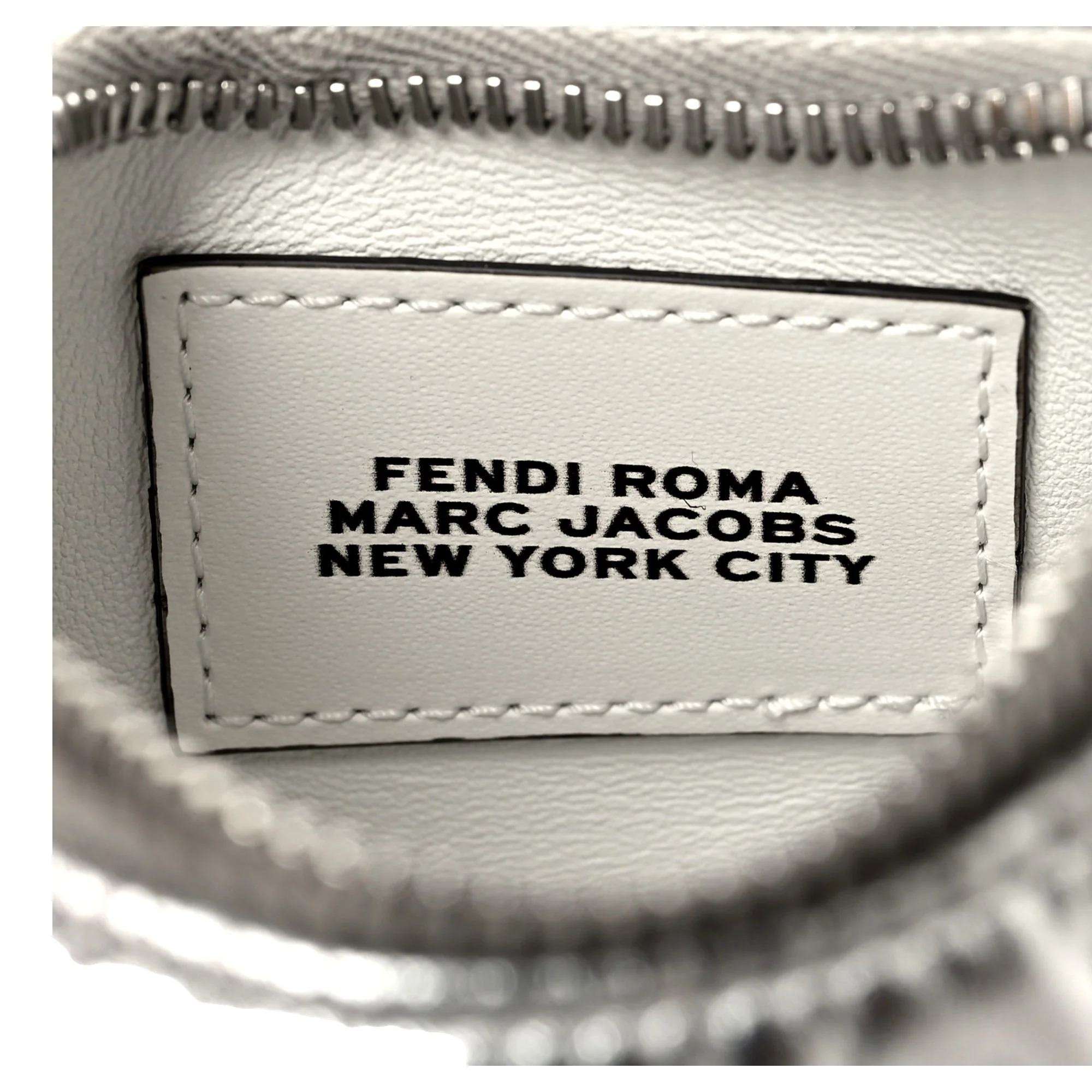 Fendi x Marc Jacobs Fendigraphy Silver Nano Embroidered