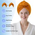 thumbnail image 2 of Agkxhdec Toalla De Microfibra Para Secar El Cabello Para Mujeres, Toalla De Turbantes Para Cabello Húmedo, Toallas De Pelo Turbie Twist (El Color De La Imagen Es Solo Para Referencia) (Amarillo Albari, 2 of 5