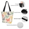 thumbnail image 6 of Kll Tote Bag For Women Butterfly Print Shopping Grocery Reusable Bags For Office School Shopping Travel, 6 of 8