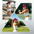 thumbnail image 6 of TFEOQRY Unisex Sun Visor Hat Wide Brim Lightweight Breathable UV Protection Adjustable Empty Top Baseball Mesh Cap, 6 of 6