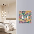 thumbnail image 4 of Yayeee Toggle Light Switch Wall Plate 2-Gang 4.56"x4.48" Decorative Outlet Cover, Yellow Floral Wave, 4 of 7