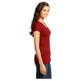 thumbnail image 3 of District Women's Short Sleeve Juniors Very Important V-Neck T-Shirt Classic Red X-Small, 3 of 4