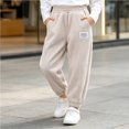 thumbnail image 6 of Edvintorg Winter Sweatpants for Girls Fashion Elastic Waist Casual Corduroy Joggers Pants with Pockets Girls Clothes 1-13 Years, 6 of 7