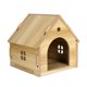 thumbnail image 1 of Casa para gatos al aire libre, nido para dormir, gallina, patos trepadores, cachorros para gatos, gatos salvajes color madera, 1 of 9