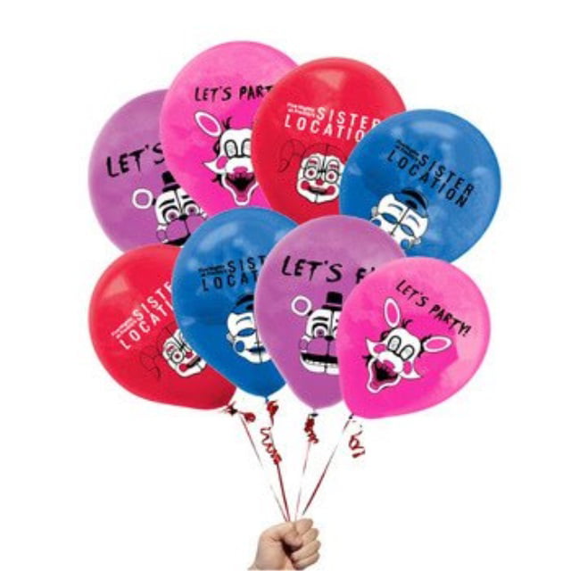 fat cat sales FNAF SISTER LOCATION BALLOONS 12 COUNT NEW