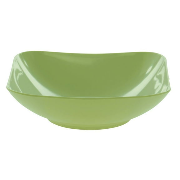 HUBERT® Light Green Square Bowl Melamine Plastic Dishwasher Safe 12" Square