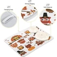 thumbnail image 2 of GZHJMY Cute Cartoon Owl Turkey Thanksgiving Day 16 x 18 Inches Absorbent Dish Drying Mat Microfiber Kitchen Countertop Table Protector Multi-Purpose Counter Rack Sink Drainer Pad, 2 of 6