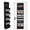 2 pack - black, variant on 2-Pack Over the Door Hanging Organizer with Zipper, 6-Tier Detachable Storage Bags with Clear PVC Pockets, Large Capacity Door Organizer for Bedroom, Closet & Nursery, Gray