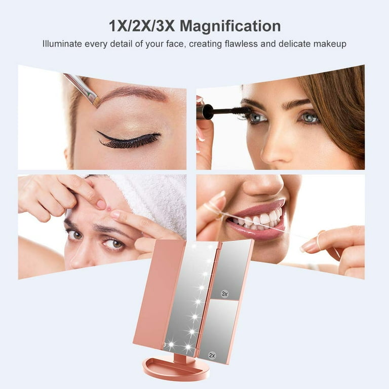 Weily lighted makeup mirror deals