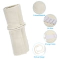 thumbnail image 3 of Uxcell Handmade 24 Slots Roll Up Pencil Case, Canvas Pencil Wrap Pouch Pen Holder Organizer White, 3 of 6