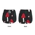 thumbnail image 6 of Uemuo Amanita Mushroom Pattern Women's Athletic Shorts High Waisted Running Shorts with Liner Pockets Gym Elastic Workout Shorts-Small, 6 of 9