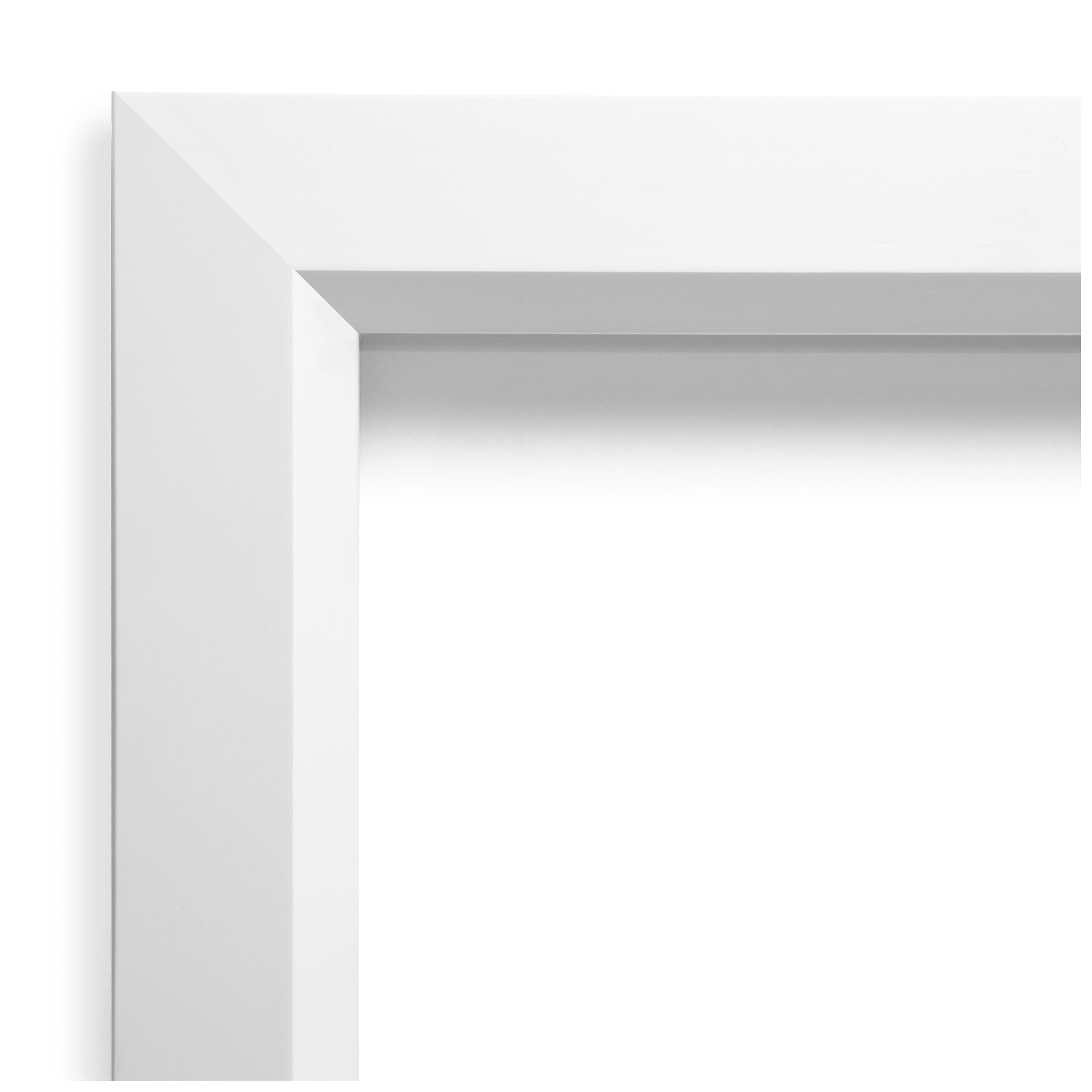 Amanti Art White Cork Board Wood Framed Blanco White Bulletin Board 28 in. x 20 in.