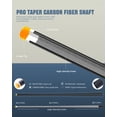 thumbnail image 4 of KONLLEN Carbon Fiber Pool Cue Stick with 12.5mm black Low Deflection Hand-Made Inlay Billiard Cue, 4 of 9