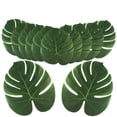 thumbnail image 1 of Hojas de palma artificiales, cálidas, 24 unidades, 35 x 29 cm, decoración tropical OurWarm NA, 1 of 8