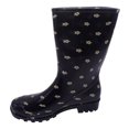 thumbnail image 2 of Botas para Lluvia George Talla 22 Estampado Flores Negro, 2 of 4