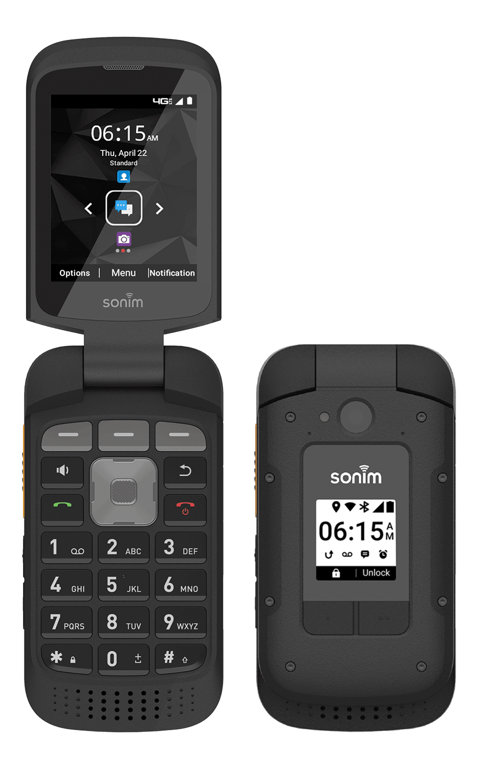 Pre-Owned Sonim XP3 Plus XP3900 4G LTE Ultra Rugged Flip Phone 16GB, for T-Mobile Only (Good)