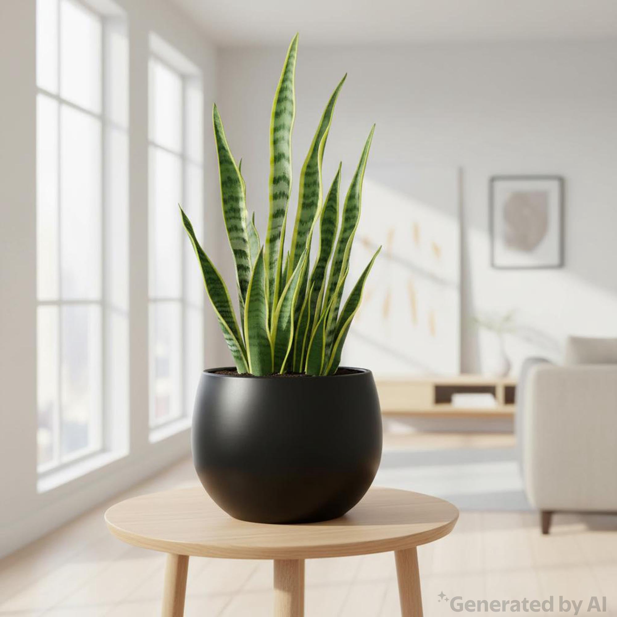 Mainstays Jordan 8" x 8" x 6" Medium Round Rich Black Resin Planter