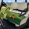 thumbnail image 3 of Whosucclay Golf Course Print Golf Cart Seat Cushion Cover, Travel-friendly 4 Convenient Pockets Seat Protector for Club Car Ds Precedent Tempo EZGO Yamaha Carts, 3 of 9