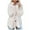 White, variant on asdoklhq Womens Plus Size Coats Clearance Women Cozy Long Sleeve Faux Solid Buttons Fake Pokets Teddy Woolen Fleece Jacket Cardigan Coat