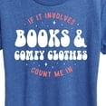 thumbnail image 3 of Instant Message - Books Comfy Clothes - Women's Short Sleeve Graphic T-Shirt, 3 of 6