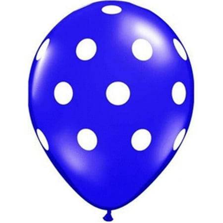11 in. Big Polka Dots Latex Balloon - Purple