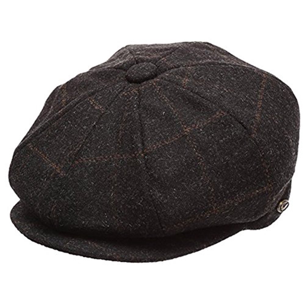 EPOCH Men's Classic 8 Panel Wool Blend Newsboy Snap Brim Collection