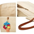 thumbnail image 6 of PIKADINGNIS Straw Beach Bags Tote Tassels Bag Hobo Summer Handwoven Shoulder Bags Purse With Pom Poms, 6 of 6