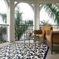 thumbnail image 2 of Safavieh Courtyard Millard Geometric Indoor/Outdoor Area Rug, Navy/Beige, 2'7" x 5', 2 of 6
