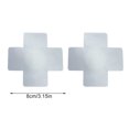 thumbnail image 5 of Cubiertas de pezones de empanadas Conjunto de protección contra el seno antiprotrusión Suministros de estilos de transmisión autoadhesiva Diseño práctico Cross 1 par Inevent AP008648-08, 5 of 5