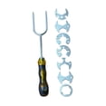 thumbnail image 3 of Llave para fregadero de acero inoxidable con 7 puntas intercambiables, herramienta de fontanero para lavabo, ideal para espacios reducidos y cocinas., 3 of 9