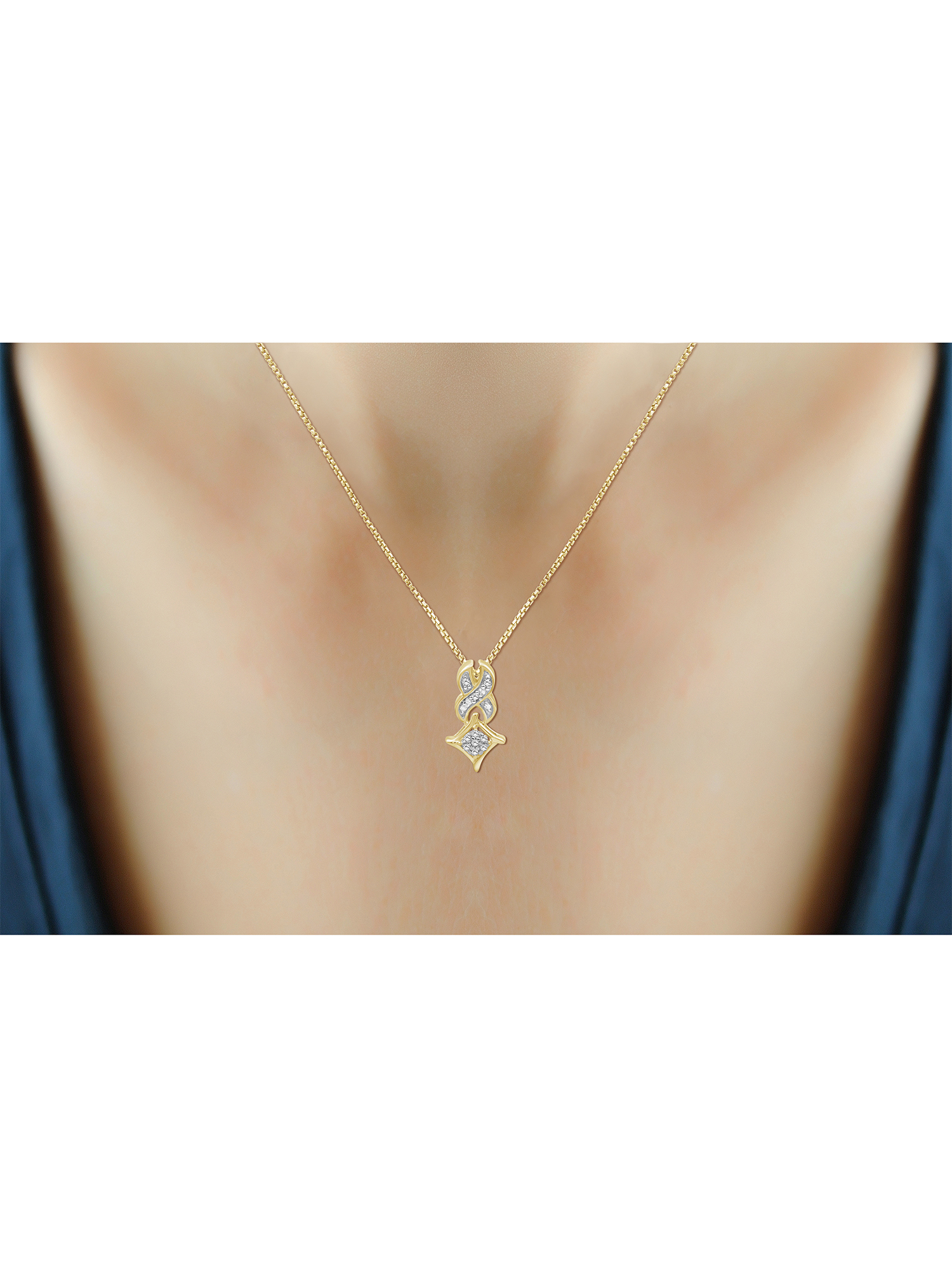 JewelersClub White Diamond Accent 14k Gold Over Silver 3-Piece Infinity Jewelry Set