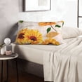 thumbnail image 6 of Sikiie Sunflower 5 Print Plush Pillow Cover, Wrinkle-proof and Stain-resistant Pillow Protector without Pillow Core, Home Decoration-20"x30", 6 of 6