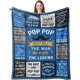 thumbnail image 1 of LHSHID Pubrave Pawpaw Gifts Fathers Day/Birthday Gifts for Pawpaw Paw Paw Gifts for Grandpa/Grandfather Pawpaw Gifts from Grandchildren/Grandkids Pawpaw Fathers Day/Birthday Gift Blanket 30"x40", 1 of 7