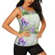thumbnail image 2 of Balery Purple Butterfly On Wild Camiseta sin mangas estampada ligera para mujer, tops de entrenamiento sin mangas, camisetas de yoga transpirables de secado rápido.-X-Large, 2 of 7