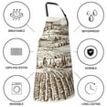 thumbnail image 6 of Bingfone Vineyard Landscape 1 Apron Gifts For Men, Women Professional Grade Chef Apron For Kitchen,Bbq & Grill, 6 of 8