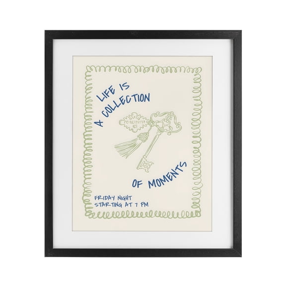 Stupell Industries Modern A Collection of Moments Black Framed Print Under Glass, 17 x 21, by The Prints Vibe