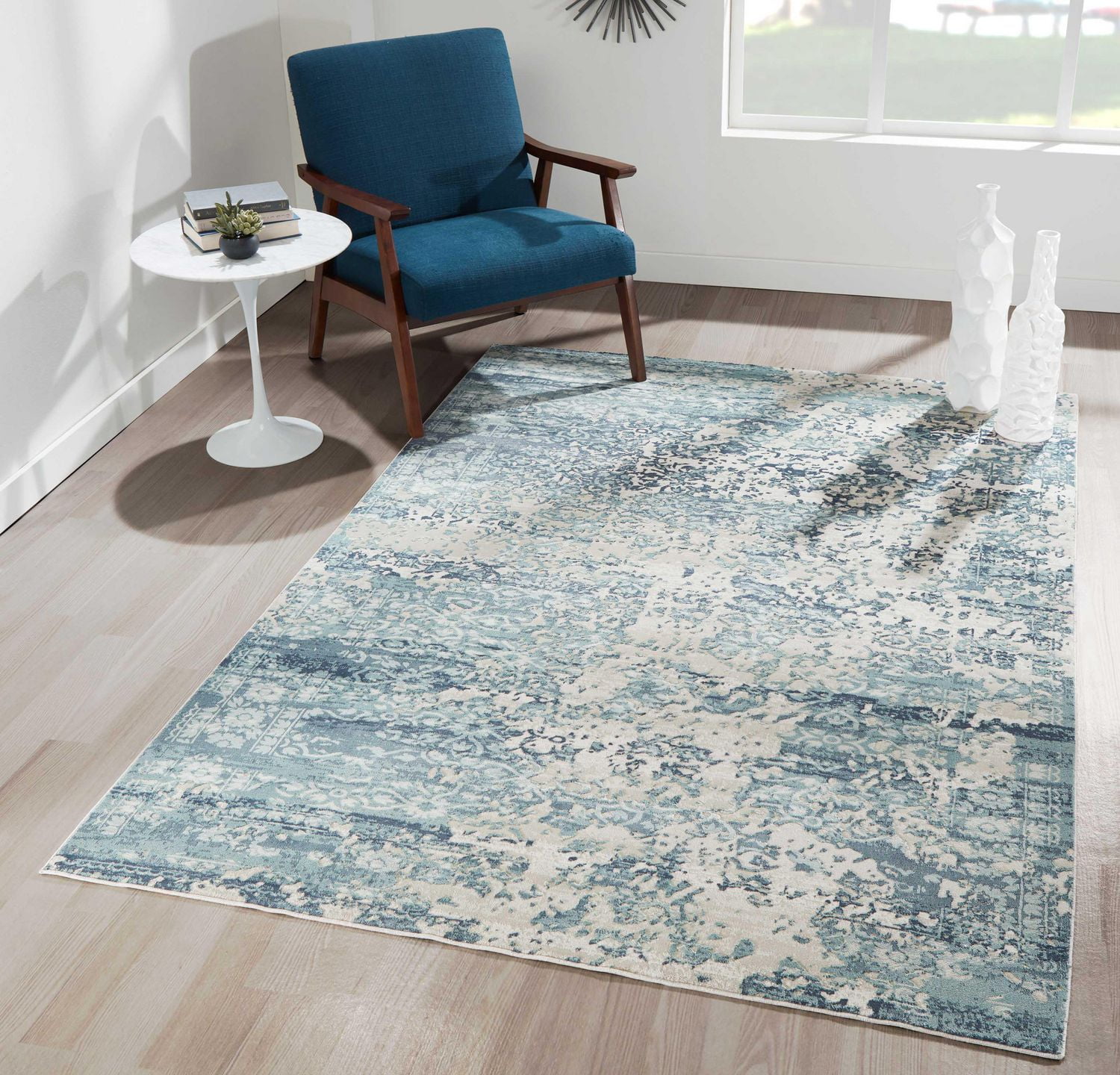 ECARPET Delphine 9'3" x 12'6" Traditional Area Rug for Living Room, Bedroom, Dining Room, Entrance, Hallway and More.