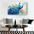 thumbnail image 6 of Peacock Wall Art Animal Poster Landscape Vertical Artwork Kitchen Modern Canvas Print Pictures Decor Living Room Painting for Bedroom, 6 of 6