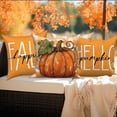 thumbnail image 3 of DaShan Fall Throw Pillow Covers 20x20 Set of 4,Pumpkin Maple Leaves Pillow Cases for Bedroom Sofa Couch, 3 of 6