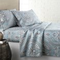 thumbnail image 1 of SHILIU-Southshore Fine Linens - Collection Pure Melody Ensemble de Draps 3 Pcs, Simple, Aqua, 1 of 4