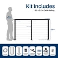 thumbnail image 2 of 4-Pack Cable Railing Kit Black, 2 of 6