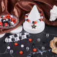 thumbnail image 3 of 1 Box 800pcs 6 x 9 mm Pony Beads Red Black Pony Beads Assorted Christmas Red Black Small Barrel White Plastic Spacers for Jewelry Making Women Party Favors Hair Decors Crafting Colorful DIY, 3 of 5