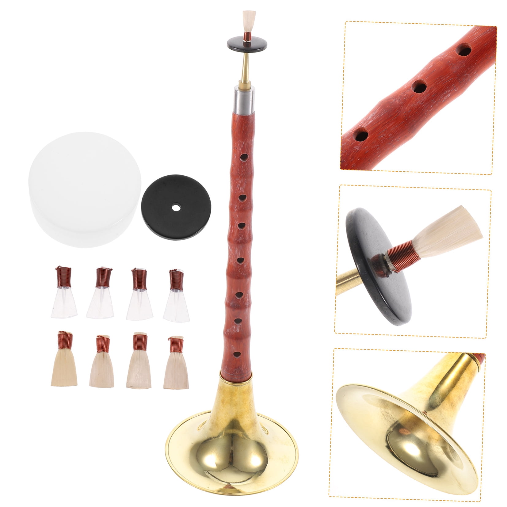 Pretyzoom 1Set Practical Chinese Suona Musical Instrument Lightweight and Rust Resistant