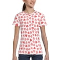 thumbnail image 4 of Fuzoiu Hearts Print Boys' Casual T-Shirt,Crewneck Undershirts,Boys Athletic Shirt,Short Sleeve T-Shirts for Outdoor Play, 4 of 7
